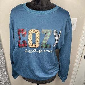 Women's Crew Neck Long Sleeve Letter Printed Casual Sweatshirt